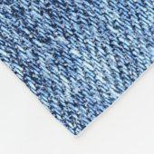 Zure was blauwe denim, close-up textuur. fleece deken (Hoek)