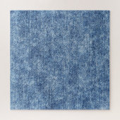Zure was blauwe denim, close-up textuur. legpuzzel (Horizontaal)
