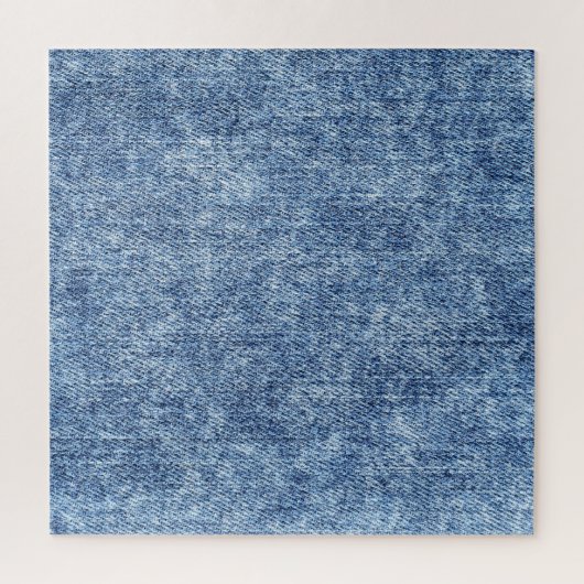 Zure was blauwe denim, close-up textuur. legpuzzel (Verticaal)