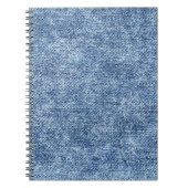 Zure was blauwe denim, close-up textuur. notitieboek (Voorkant)