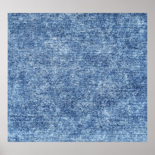 Zure was blauwe denim, close-up textuur. poster (Voorkant)