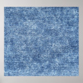 Zure was blauwe denim, close-up textuur. poster (Voorkant)