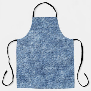 Zure was blauwe denim, close-up textuur. schort