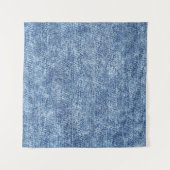 Zure was blauwe denim, close-up textuur. wandkleed (Voorkant (horizontaal))
