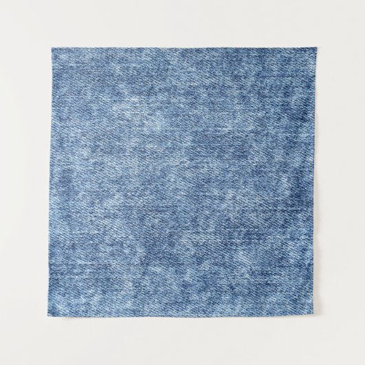 Zure was blauwe denim, close-up textuur. wandkleed (Voorkant)