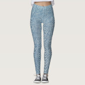 Zure wassen blauwe jeans, denim textuur. leggings (Voorkant)