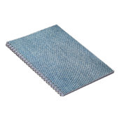 Zure wassen blauwe jeans, denim textuur. notitieboek (Rechterzijde)