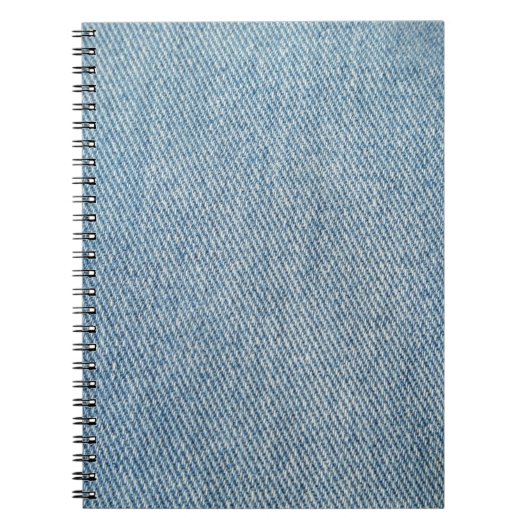 Zure wassen blauwe jeans, denim textuur. notitieboek (Voorkant)