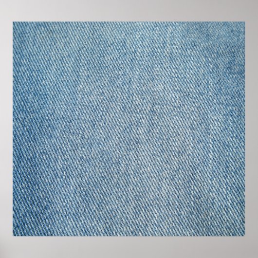 Zure wassen blauwe jeans, denim textuur. poster (Voorkant)