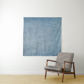 Zure wassen blauwe jeans, denim textuur. wandkleed (In Situ (horizontaal))