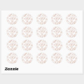 Zuredeeg Brood Lief Tekening Ronde Sticker (Vel)