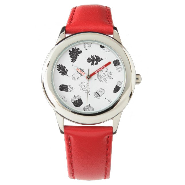 Zuren en bladeren horloge (Voorkant)