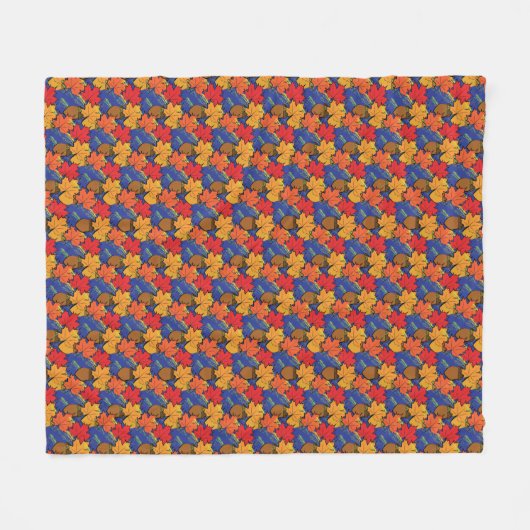 Zuren en bladeren I Fleece Deken (Voorkant (Horizontaal))