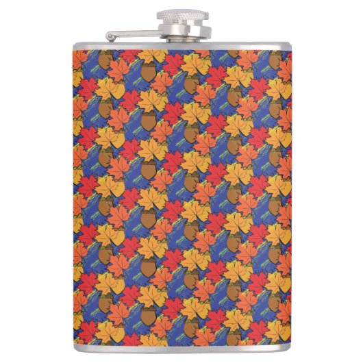 Zuren en bladeren I Heupfles (Voorkant)