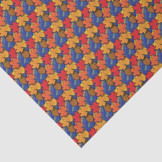 Zuren en bladeren I Tissuepapier (Detail)