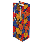 Zuren en bladeren I Wijn Cadeautas (Voorkant Gekanteld)