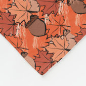 Zuren en bladeren II Fleece Deken (Hoek)