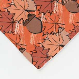 Zuren en bladeren II Fleece Deken