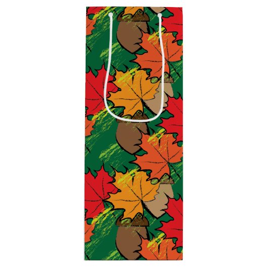 Zuren en bladeren III Wijn Cadeautas (Voorkant)