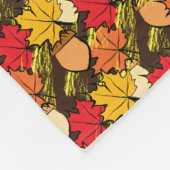 Zuren en bladeren IV Fleece Deken (Hoek)