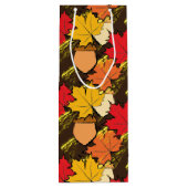 Zuren en bladeren IV Wijn Cadeautas (Achterkant)