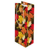 Zuren en bladeren IV Wijn Cadeautas (Voorkant Gekanteld)