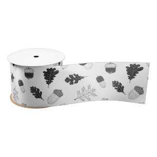 Zuren en bladeren satijnen lint