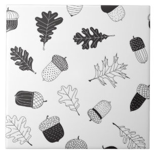 Zuren en bladeren tegeltje