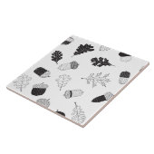 Zuren en bladeren tegeltje (Zijkant)