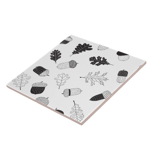 Zuren en bladeren tegeltje (Zijkant)