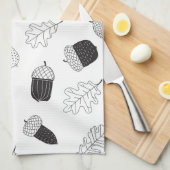 Zuren en bladeren theedoek (Quarter Fold)