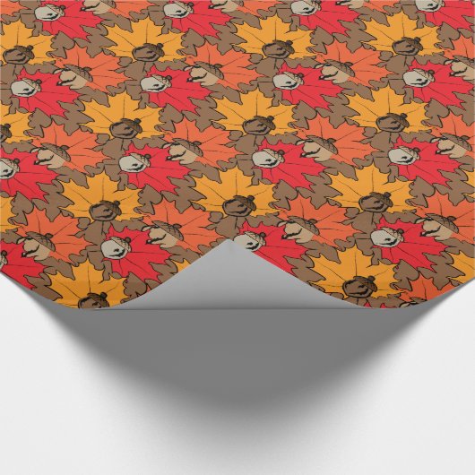 Zuren en bladeren V Cadeaupapier (Hoek)