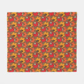 Zuren en bladeren V Fleece Deken (Voorkant (Horizontaal))