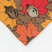 Zuren en bladeren V Fleece Deken (Hoek)