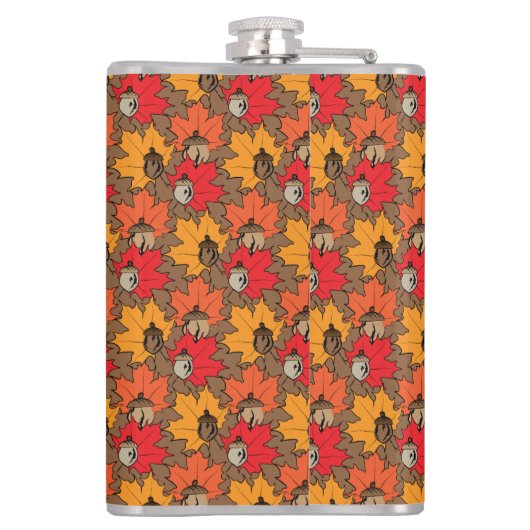 Zuren en bladeren V Heupfles (Achterkant)