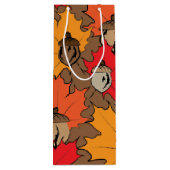 Zuren en bladeren V Wijn Cadeautas (Achterkant)