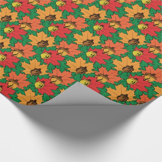 Zuren en bladeren VI Cadeaupapier (Hoek)