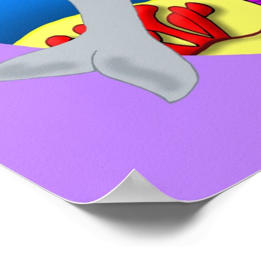 Zuri het Paarse Poster Merfaery en Dolphin (Hoek)