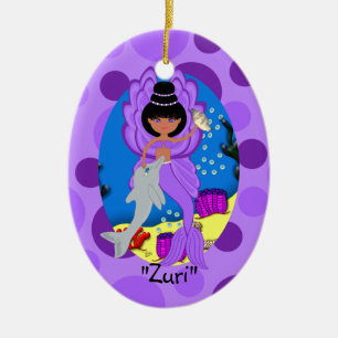 Zuri Paarse Merfaery Ornament