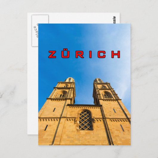 Zürich 001C Briefkaart (Voorkant / Achterkant)