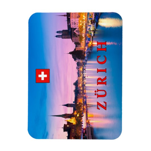Zürich 003D Magneet (Verticaal)