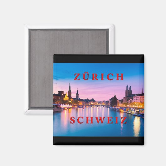 Zürich 003E Magneet (Voorkant / Achterkant)