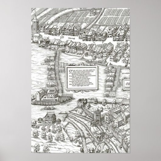 Zürich - 1576 Josua Murer, 1576 Poster (Voorkant)