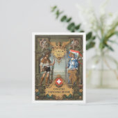 Zürich 1883 Exposition Nationale Suisse  Po Briefkaart (Staand voorkant)