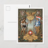 Zürich 1883 Exposition Nationale Suisse  Po Briefkaart (Voorkant / Achterkant)