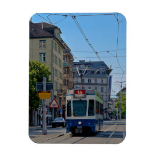 Zürich blauwe trammagneet magneet