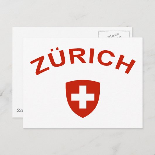 Zurich Briefkaart (Voorkant / Achterkant)