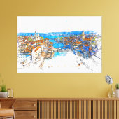 Zürich Canvas Afdruk (Insitu (Woonkamer))