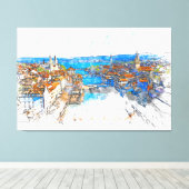 Zürich Canvas Afdruk (Insitu (Houten vloer))