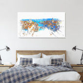 Zürich Canvas Afdruk (Insitu (Slaapkamer))